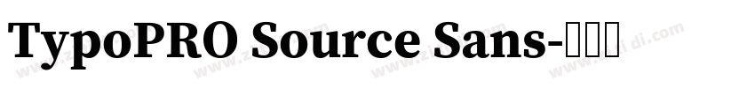 TypoPRO Source Sans字体转换